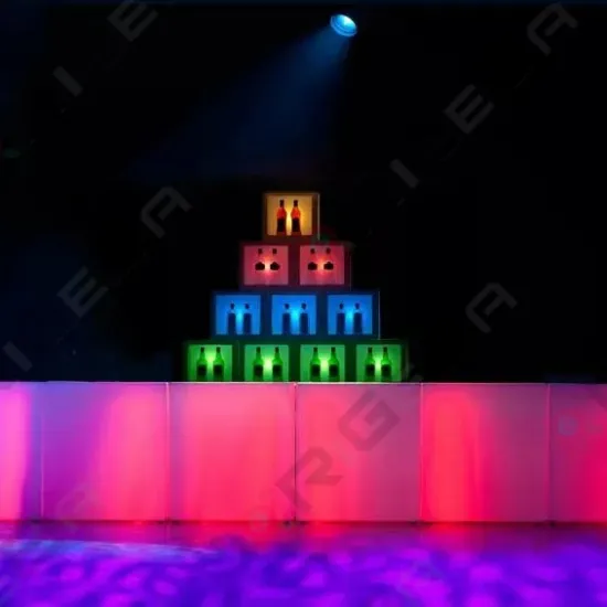RGB color led light up bar table counter used for DJ nightclub wedding party