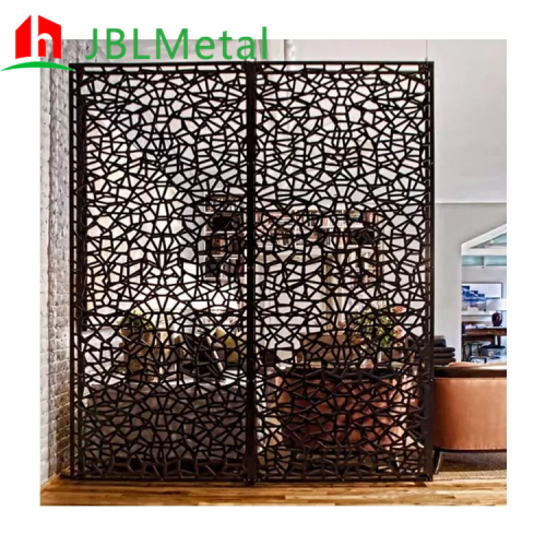 Rust Color Corten Steel Garden Screen Panel