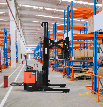 1.5 Ton Electric Pallet Stacker with Scissor Reach Forks Model CQE15S