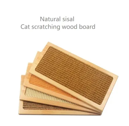 Sisal Cat Scratching Board with Solid Wood China Factory Toy Furniture