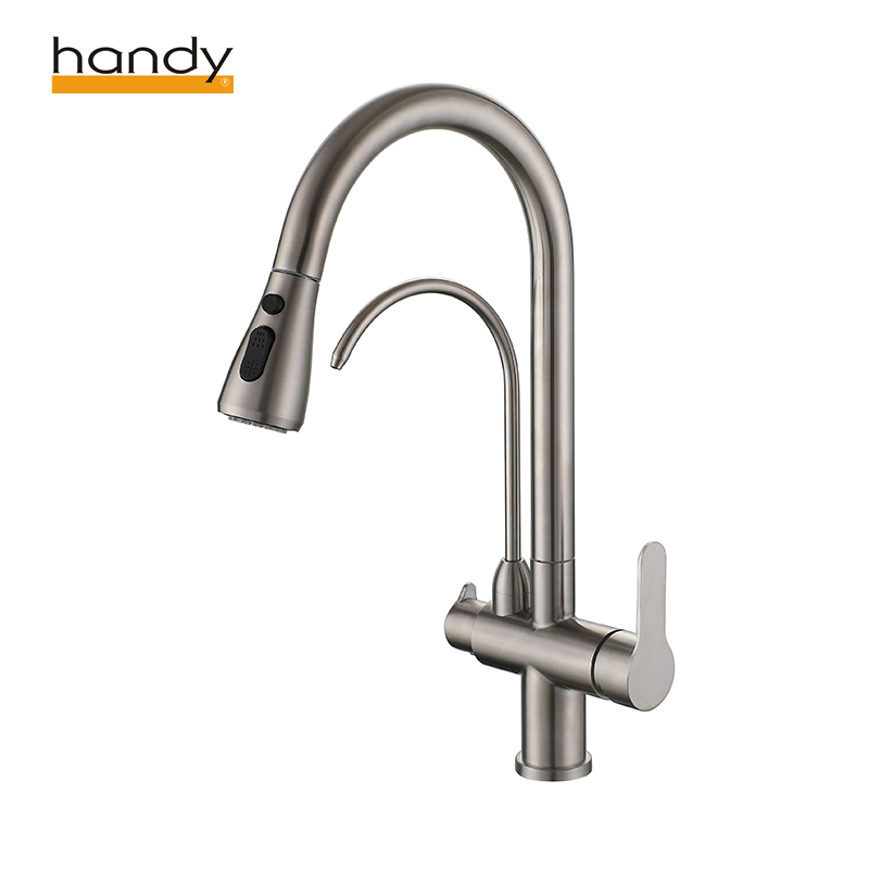 kitchen pull down faucet with water filter