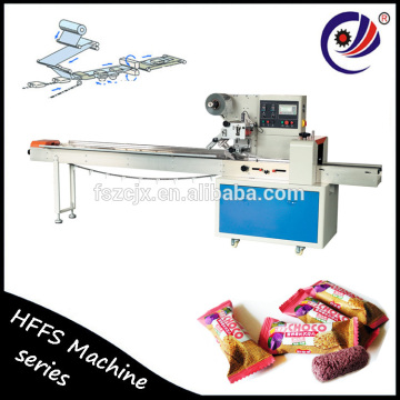 plastic film paper foil sachet horizontal flow packing machine for cereal snacks