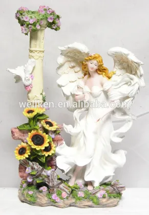 polyresin fairy,resin flower fairy,polystone fairy statue