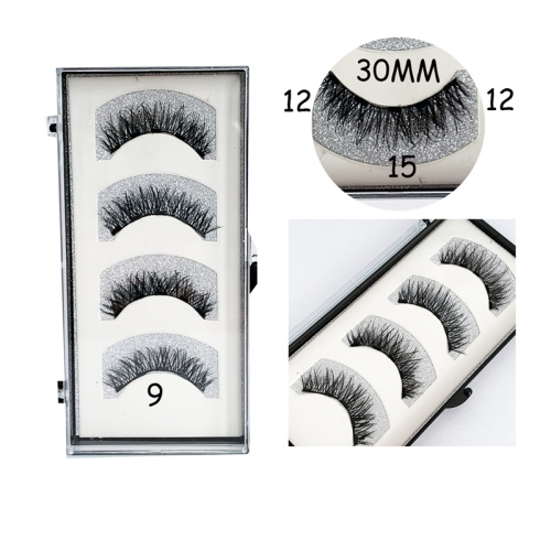 Magnetic Lashes Set 4 pieces magnetic lashes set natural magnetic eyelashes Factory