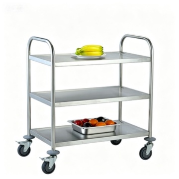 Custom Stainless Steel Food Cart for Restaurant and Bar