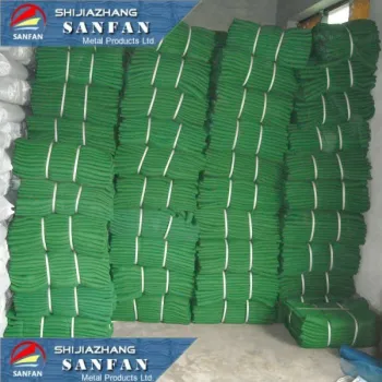 Green HDPE plastic scaffolding safety net