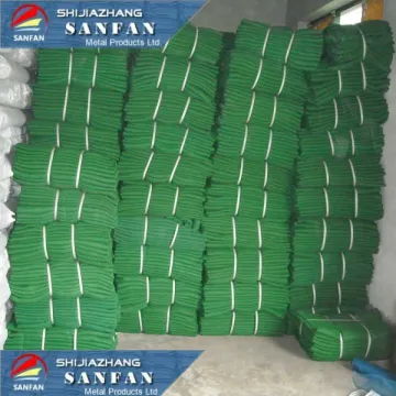 Green HDPE plastic scaffolding safety net