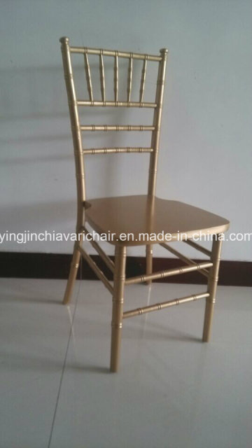 Gold Color Wood Silla Tiffany Chair