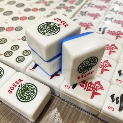 Customised Mahjong USA Singapore Malaysia Hand Rubbed Mahjong Set