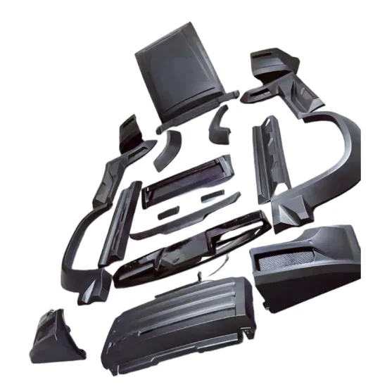 For Defender LUMMA style carbon fiber front bumper rear bumper side skirts wheel eyebrows rear spoiler body kit