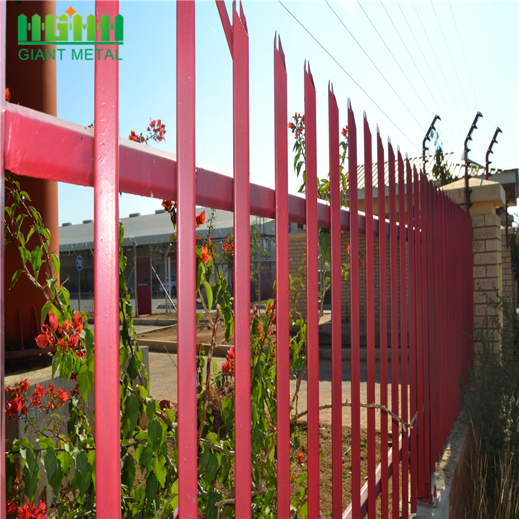 Zinc Plating Fences Metal Type Palisade Fence