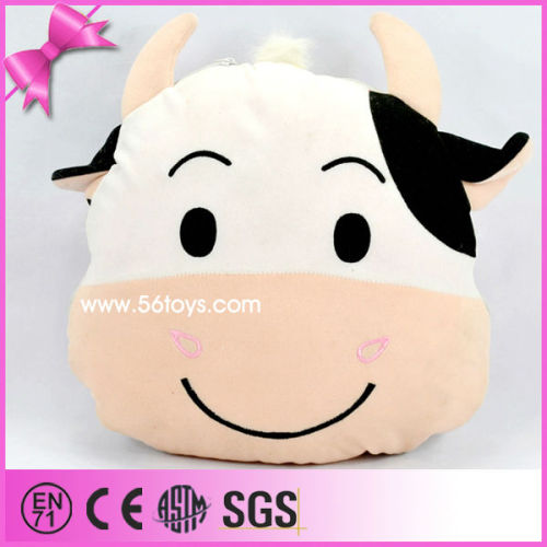 cheap wholesale super soft stuffed cow plush blanket animal stuffed plush warm blanket