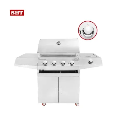 Luxury Outdoor Kitchen 4 Burner Natural Gas Grill Japanese BBQ Grill Restaurant Folding Barbecue Grill