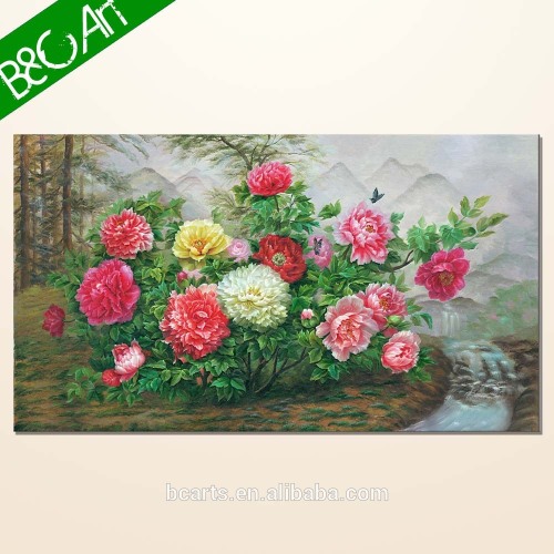 YJ(7108) Realistic beautiful still life flower painting for home decoration