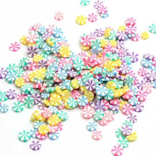 Factory Price 5mm Candy Polymer Clay Simulation Food Slices DIY Decor Party Christmas Girls Nail Art Craft Slime Filler
