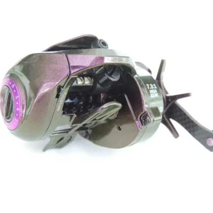 Magnetic Baitcasting Reel 7.3:1 Aluminum Body Fishing Reel
