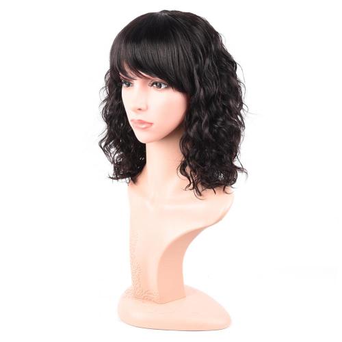 MEDIUM WIG HUMAN HAIR MADE