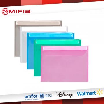 Translucent Envelope Folder with Back Spine & Flap