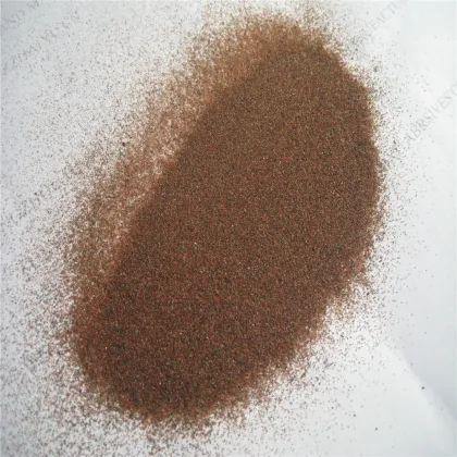 Red or pink garnet sand for sandblasting