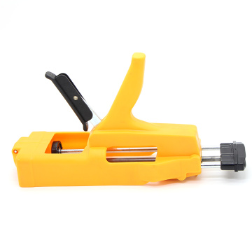 9inch double tube plastic caulking gun yellow