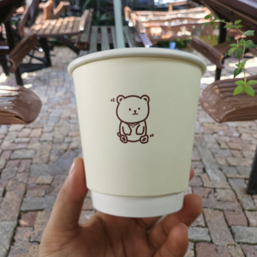 Copos ecológicos para bebidas quentes com isolamento de parede dupla de 8 onças