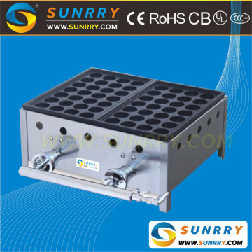 Gas floortype fish ball machine 3-plate takoyaki grill maker with staenless steel body (SUNRRY SY-FB64C)