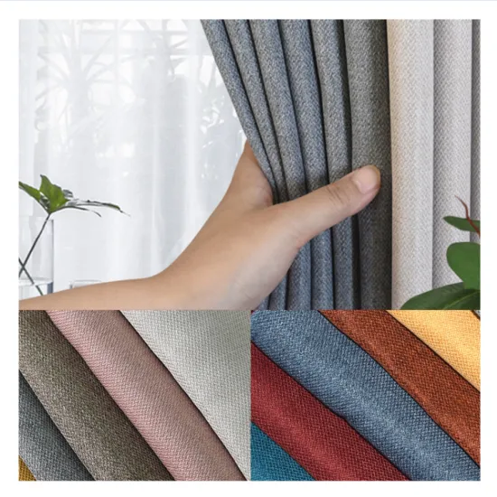 Customized Solid Color Window Curtains for Living Room (OEM & ODM)