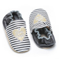 Newborn Heart Print Baby Soft Leather Shoes