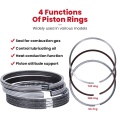 Parti del motore Toyota 3L Rings pistone 13013-54120