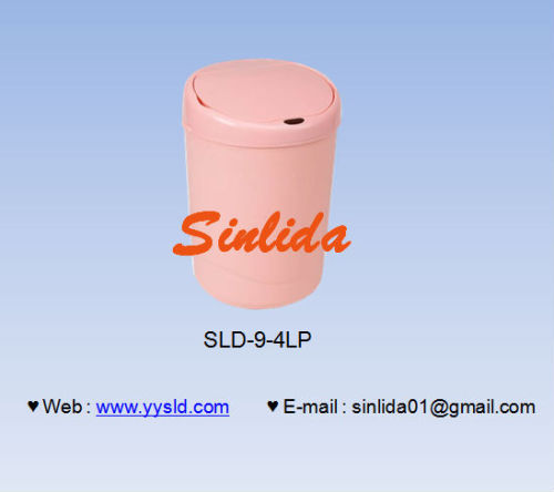 Plastics Waste Bin with pink plastic bins