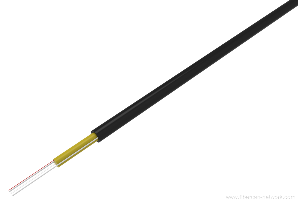 Single Jacket Fiber Optic Drop Cable With FRP