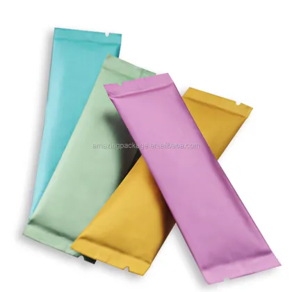 Custom Aluminum Foil Heat Seal Plastic Snickers Protein Chocolate Bar Package Bag for Milk Nuts