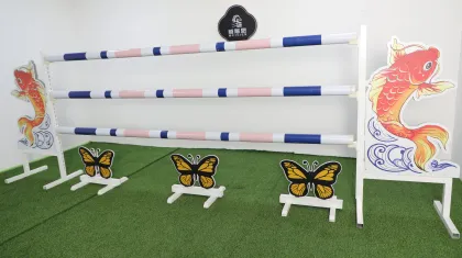 PVC Western Horse Jumping Barriers Plastic Jump Saddle for Horse Riding