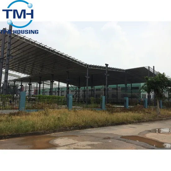 steel building structure warehouse with sandwich panel