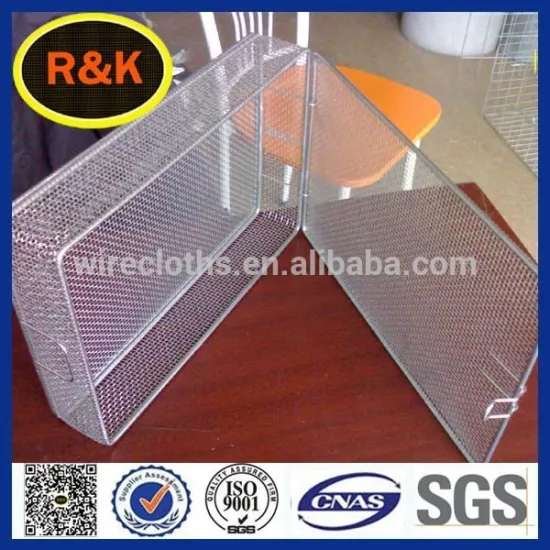 rectangle stainless steel wire mesh basket