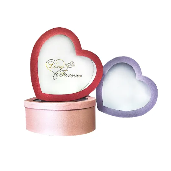 Heart Plastic Glass Chocolate Box