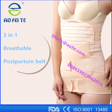 Hot sale on Google and Amazon 3 in 1 Set Breathable Postpartum belt