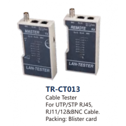 Cable Tester for UTP/STP RJ45, RJ11/12 & BNC