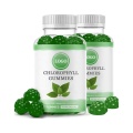 Étiquette privée blood foie detoxes gummies chlorophylles