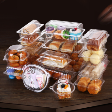 Wholesale Transparent PET Blister Cake Boxes for Food Grade Dessert Packaging