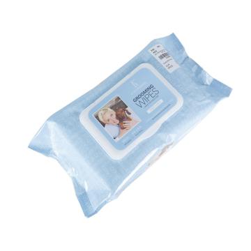 Cuidados com a pele do animal de estimação Unscented Pet Grooming Wipes