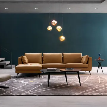 simple corner sofa family living room combination