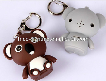 2013 New Koala led keychain with sound