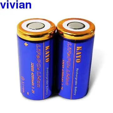 26650 rechargeable LiFePO4 battery 3.2v 2400mah