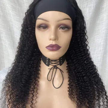 2021 Wholesale headband Brazilian Curly  Human Hair kinky curly  Raw Virgin Hair