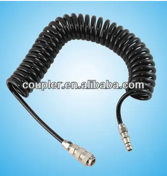 Pu Spring Air Hose With Brass Connecter