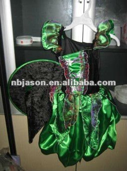 Green Witch costumes / Witch dress for girl / Halloween witch dress