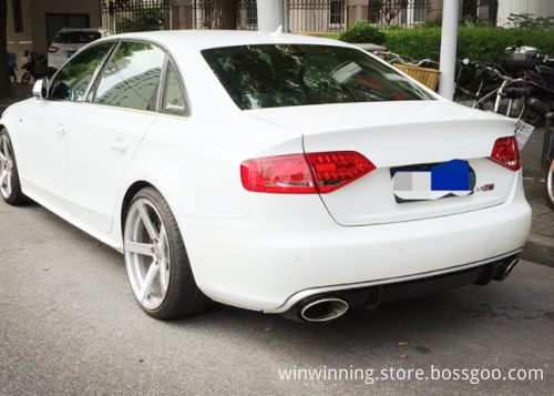 Car Rear Bumper Lip and Diffuser for Audi A4 B8 2008-2012 - Upgrade to Audi RS4 Style