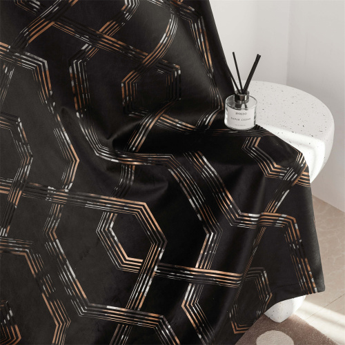Polyester Softness Bronzing Velvet Sofa Fabric