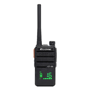 ECOME ET-66 ristorante portatile Radio PMR a due vie Uhf Small 1 km Range Walkie Talkie